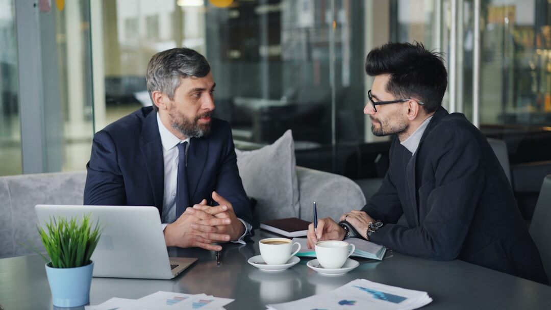 business people discussing in meeting