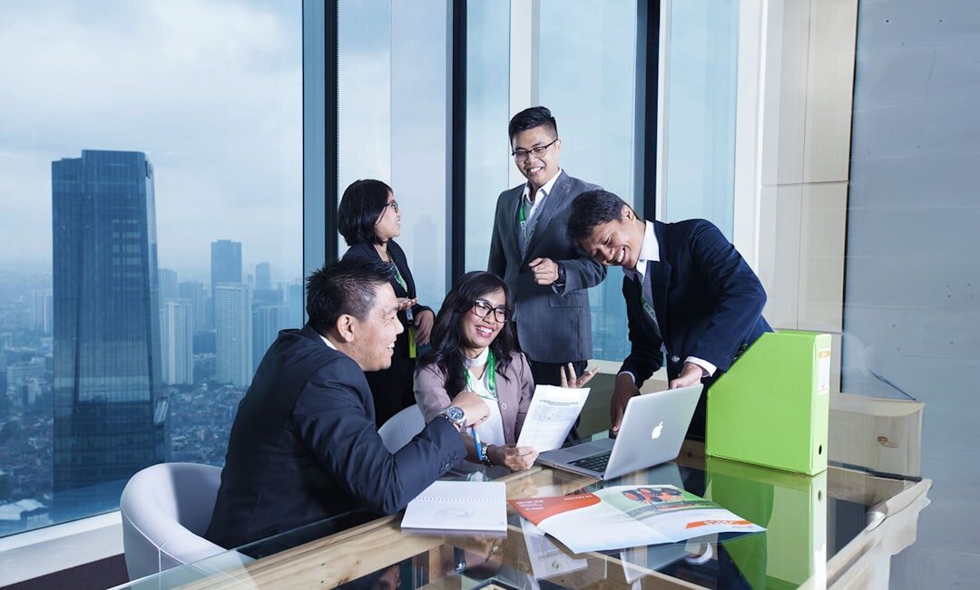 business people discussing in meeting