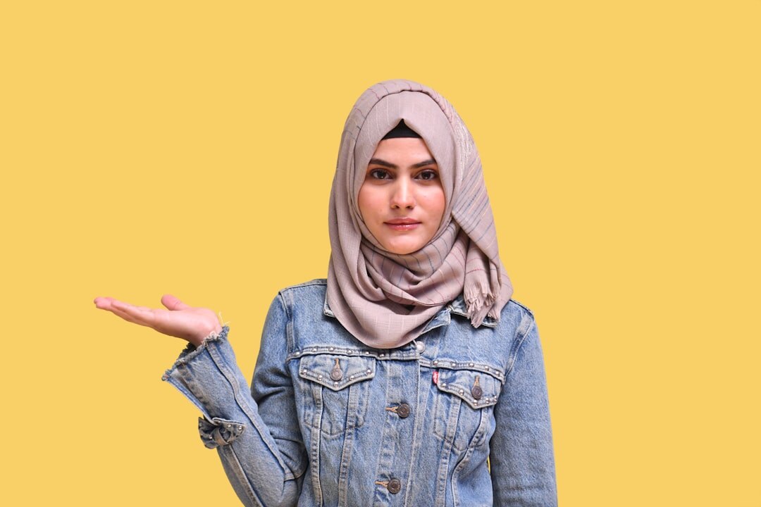 confident woman presenting