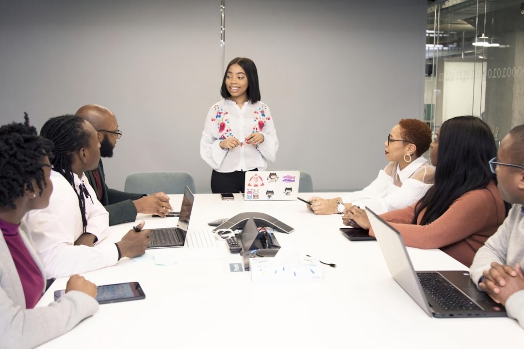 woman leading team discussion