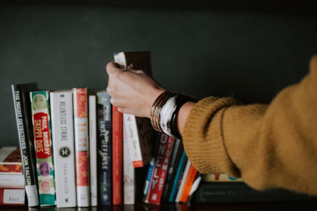 person reading book