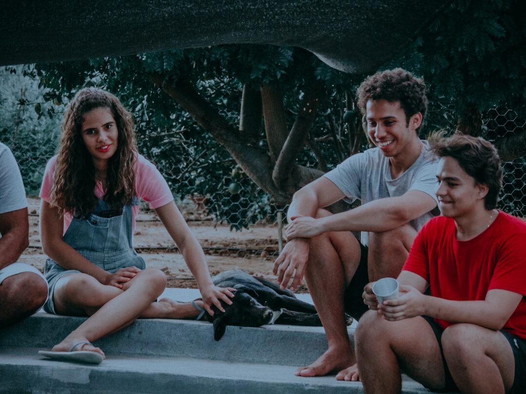 friends having deep conversation