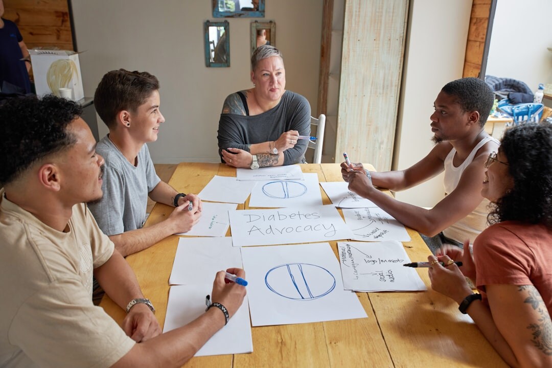 diverse group collaborating